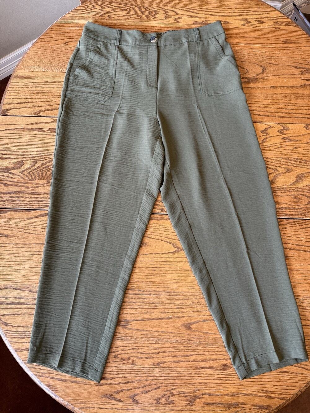 Soho Apparel Ltd Pants Olive Green Size 14